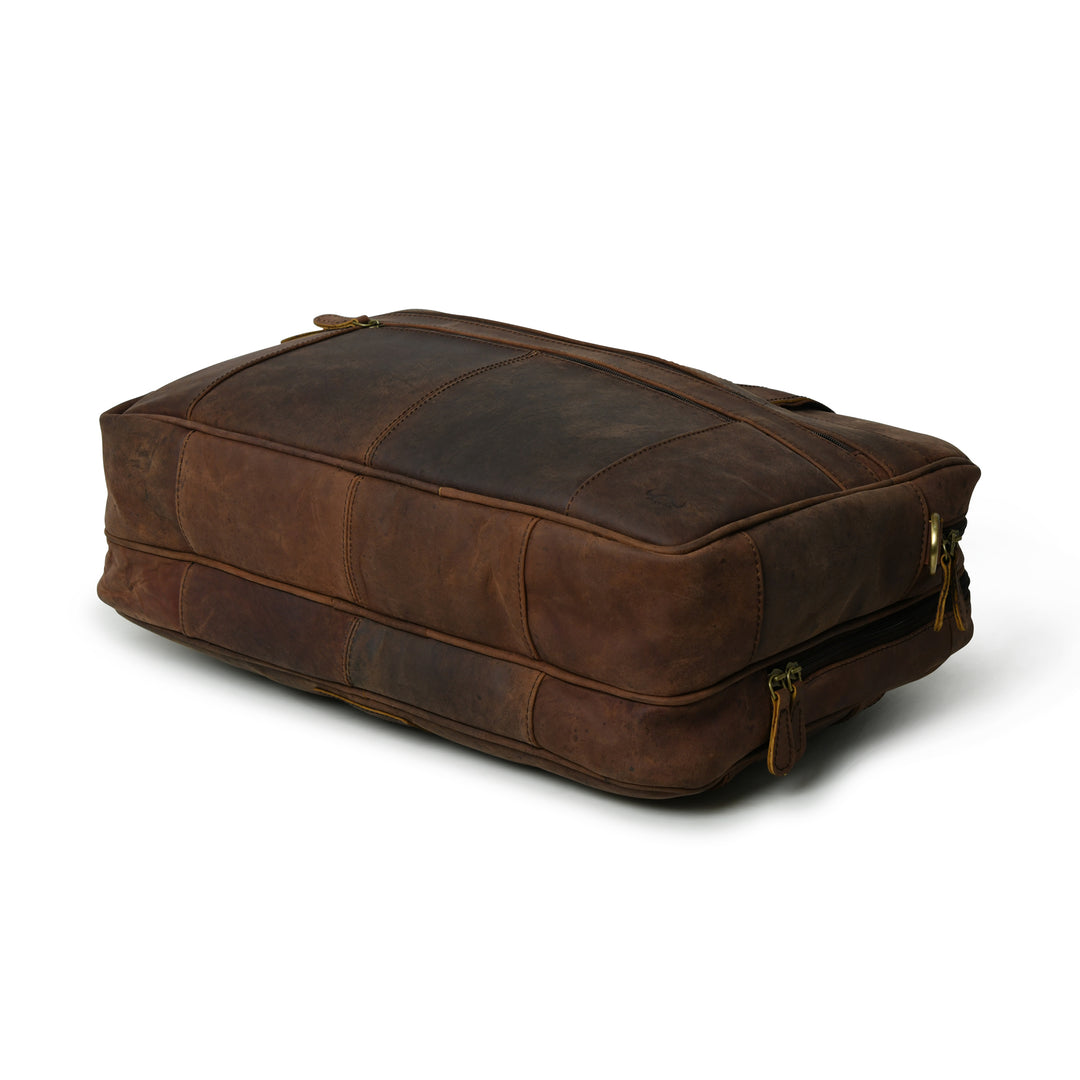 Buffalo Leather Messenger Briefcase Bag - 6