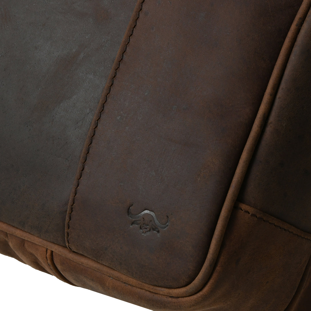 Buffalo Leather Messenger Briefcase Bag - 8