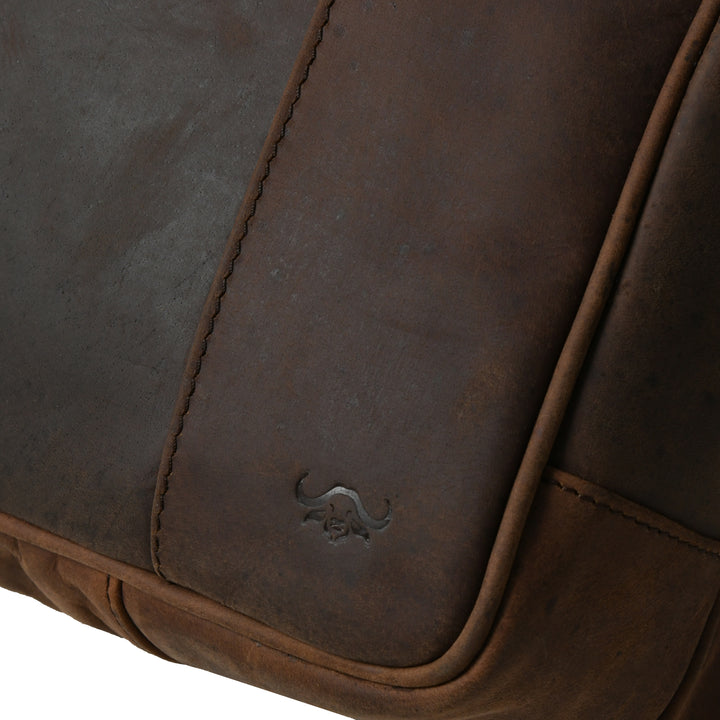 Buffalo Leather Messenger Briefcase Bag - 8