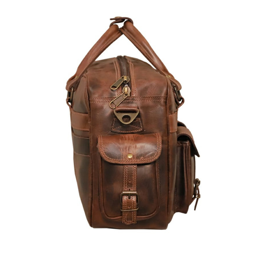 Executive Business Buffalo Leather Briefcase - 6