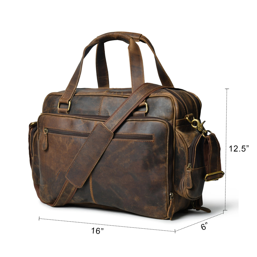 Vintage Buffalo Business Briefcase Bag