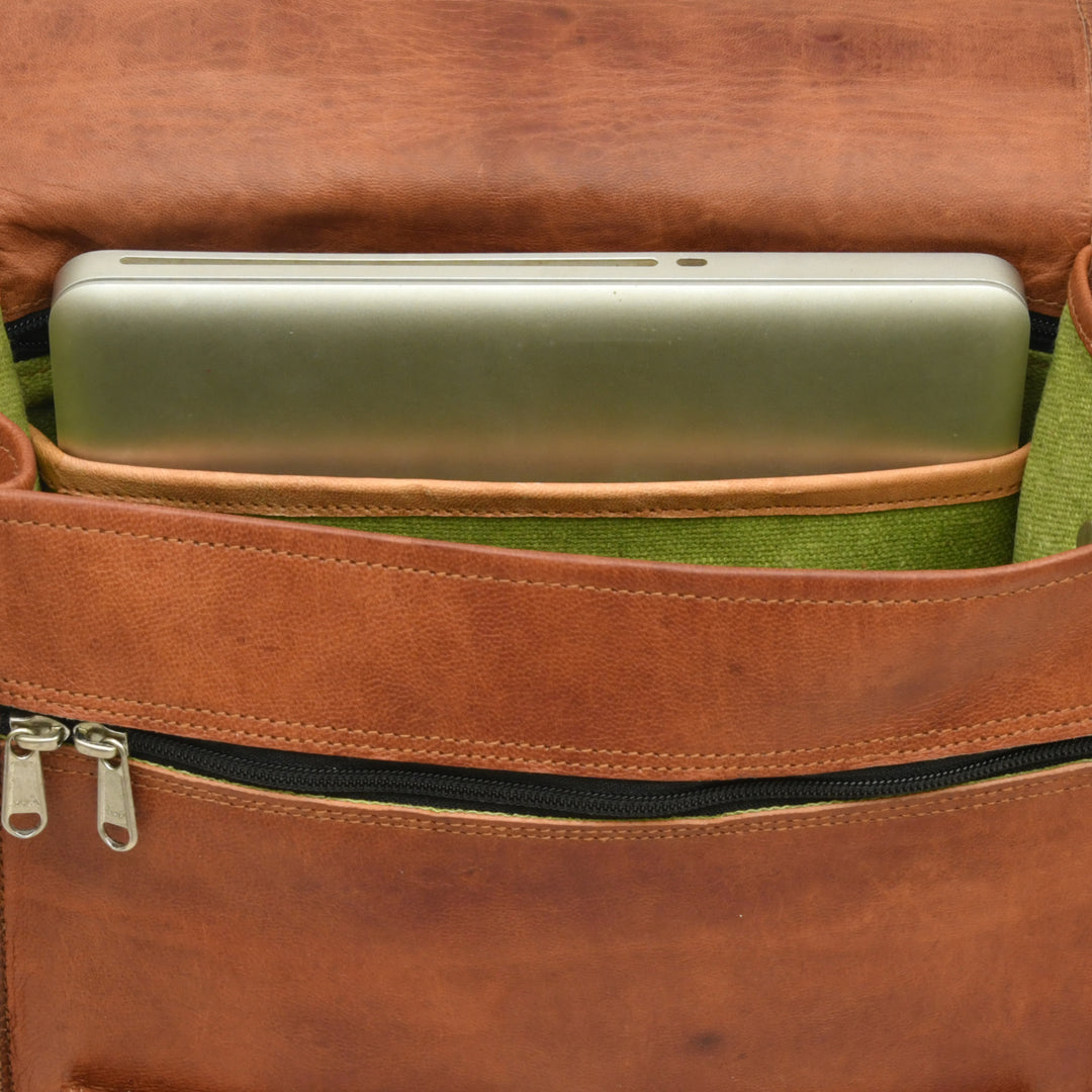 Top Grain Leather Backpack