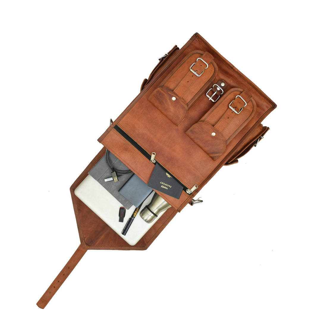 Top Grain Leather Backpack