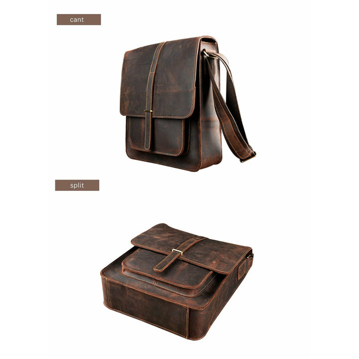 Vintage Buffalo Leather Messenger Bags