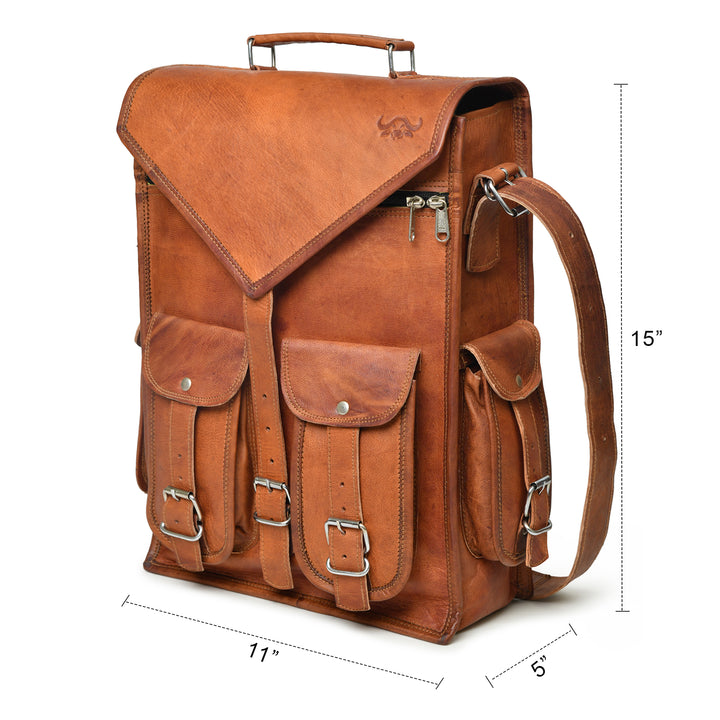 Top Grain Leather Backpack