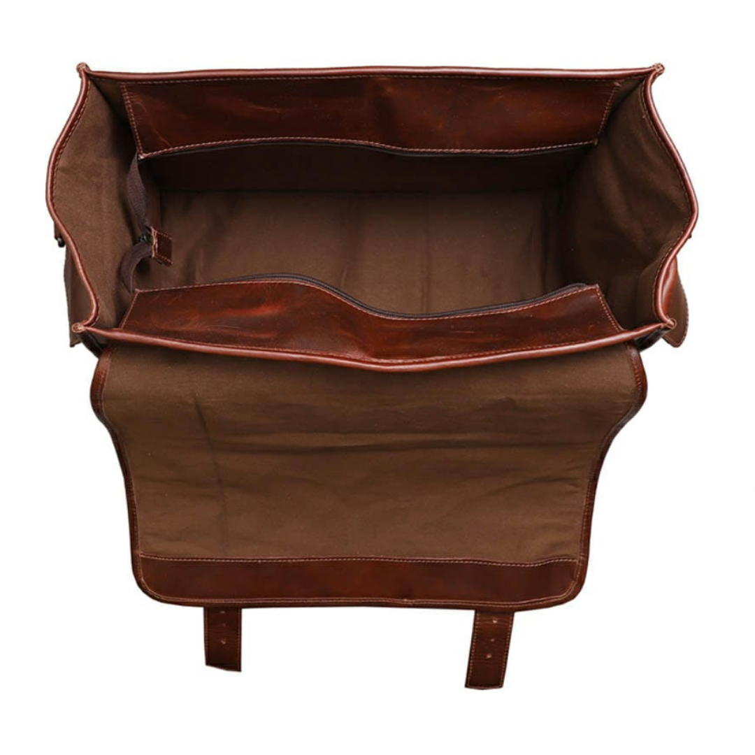 Buffalo Leather Satchel Briefcase - 6