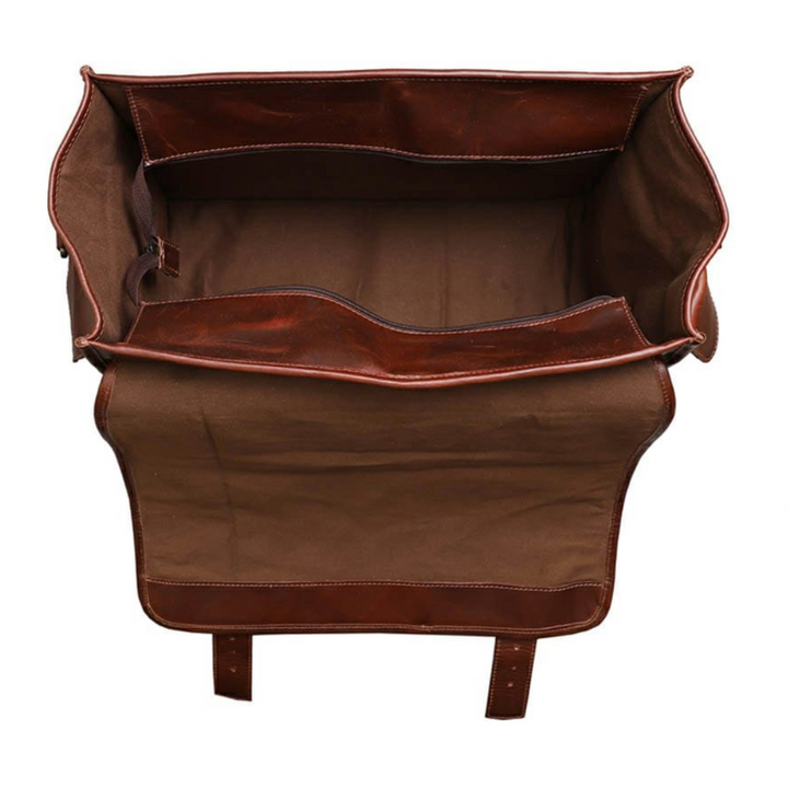 Buffalo Leather Satchel Briefcase - 6