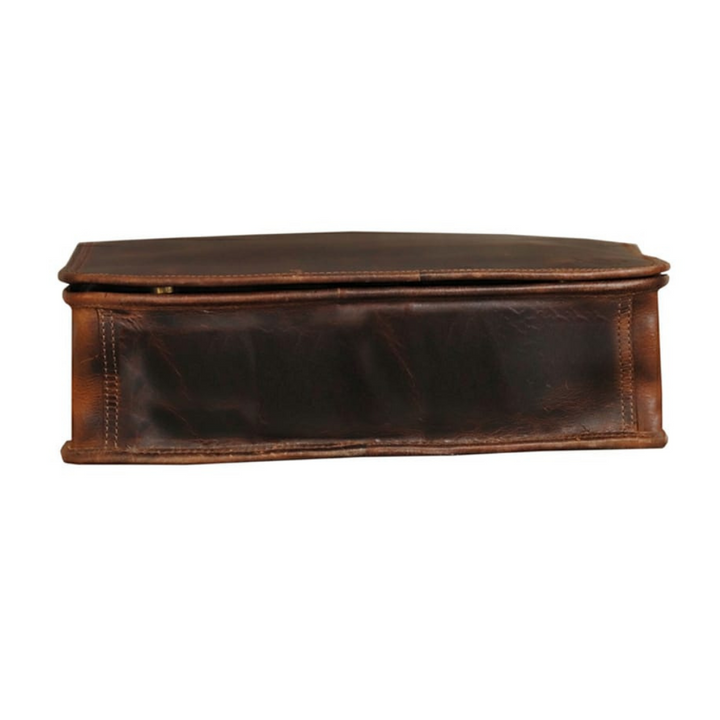 Leather Messenger Briefcase Bag- 8