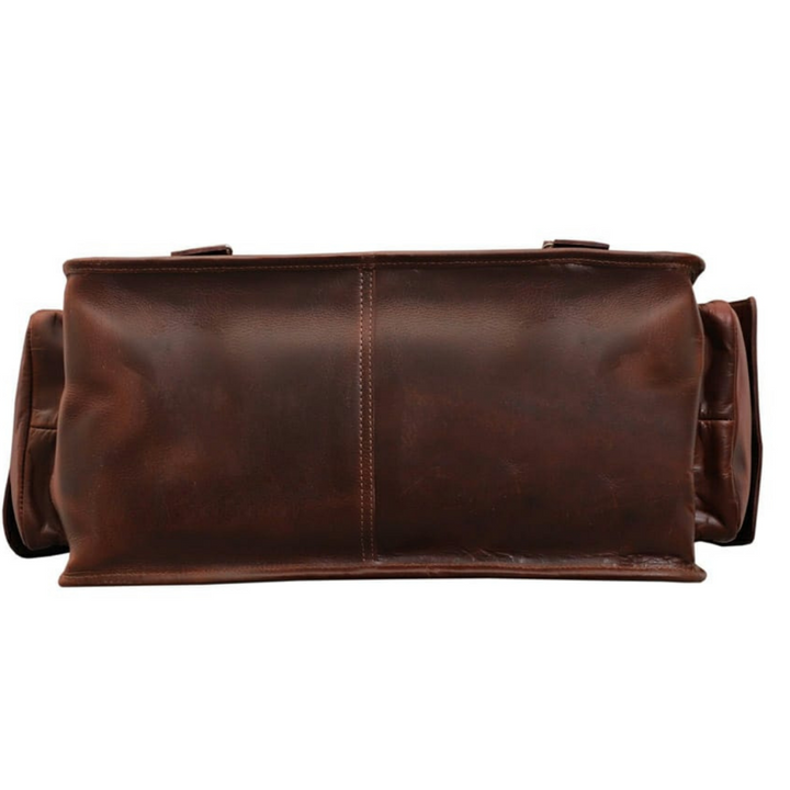 Buffalo Leather Satchel Briefcase - 7