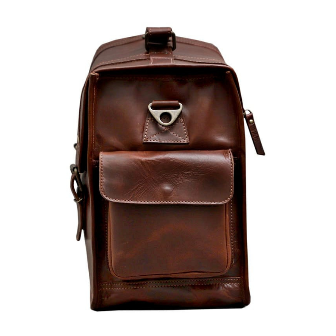 Buffalo Leather Satchel Briefcase - 3