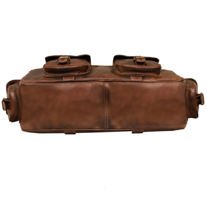 Executive Business Buffalo Leather Briefcase - 4
