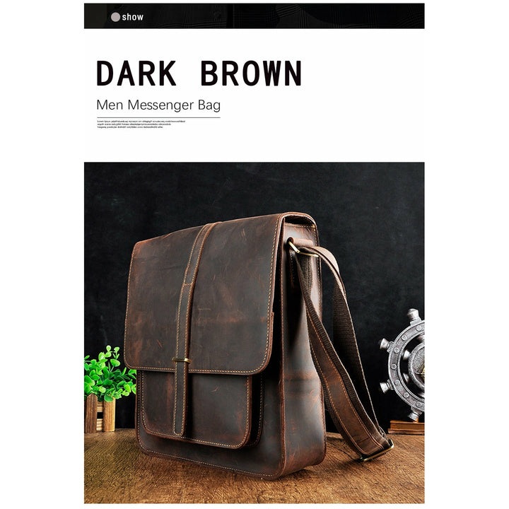 Vintage Buffalo Leather Messenger Bags