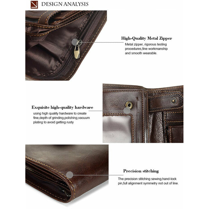 Vintage Full Grain Leather Wallet