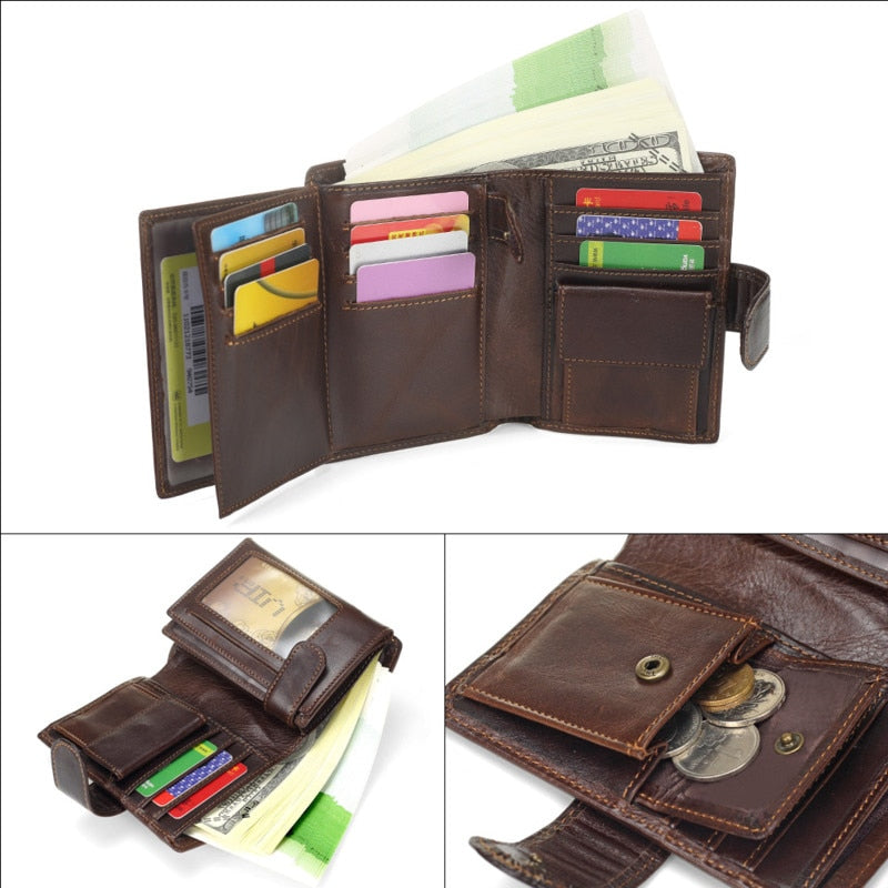 Vintage Full Grain Leather Wallet