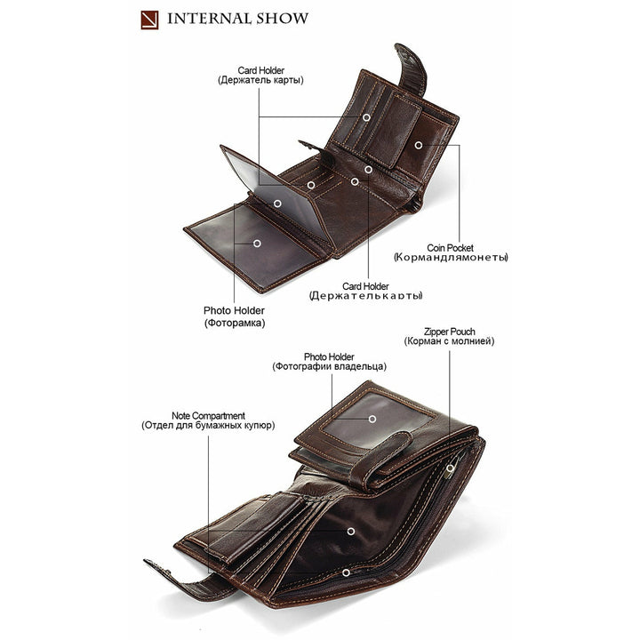 Vintage Full Grain Leather Wallet