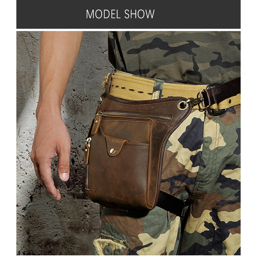 Saltillo Mens Leather Fanny Waist Belt Pack