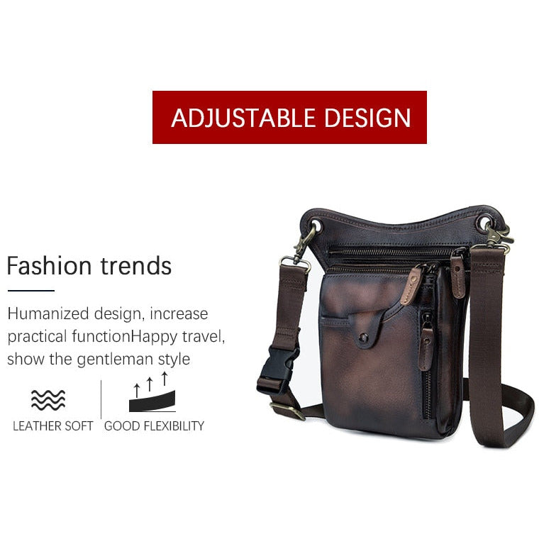 Saltillo Mens Leather Fanny Waist Belt Pack