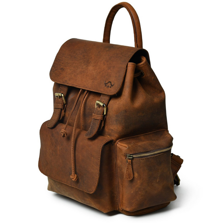 Vintage Buffalo Leather Backpack