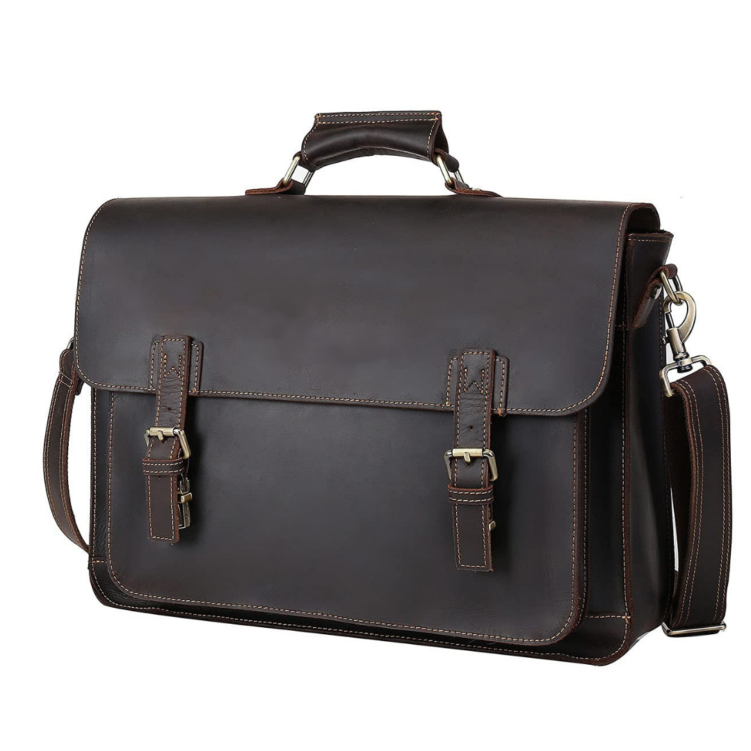 Zonxan Luxury Laptop Bag Blu Flut Custom Logo Men Genuine Leather Laptop  Handbags, Men Black Real Leather Briefcase Messenger Bags - China Bag and  Handbag price