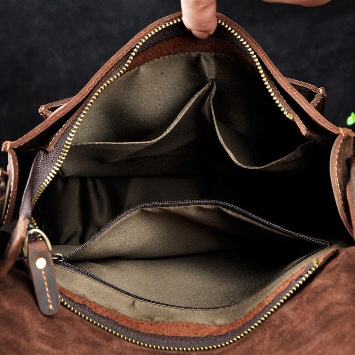 Vintage Buffalo Leather Messenger Bags