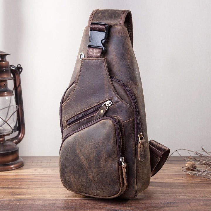 Buffalo Leather Crossbody Sling bag
